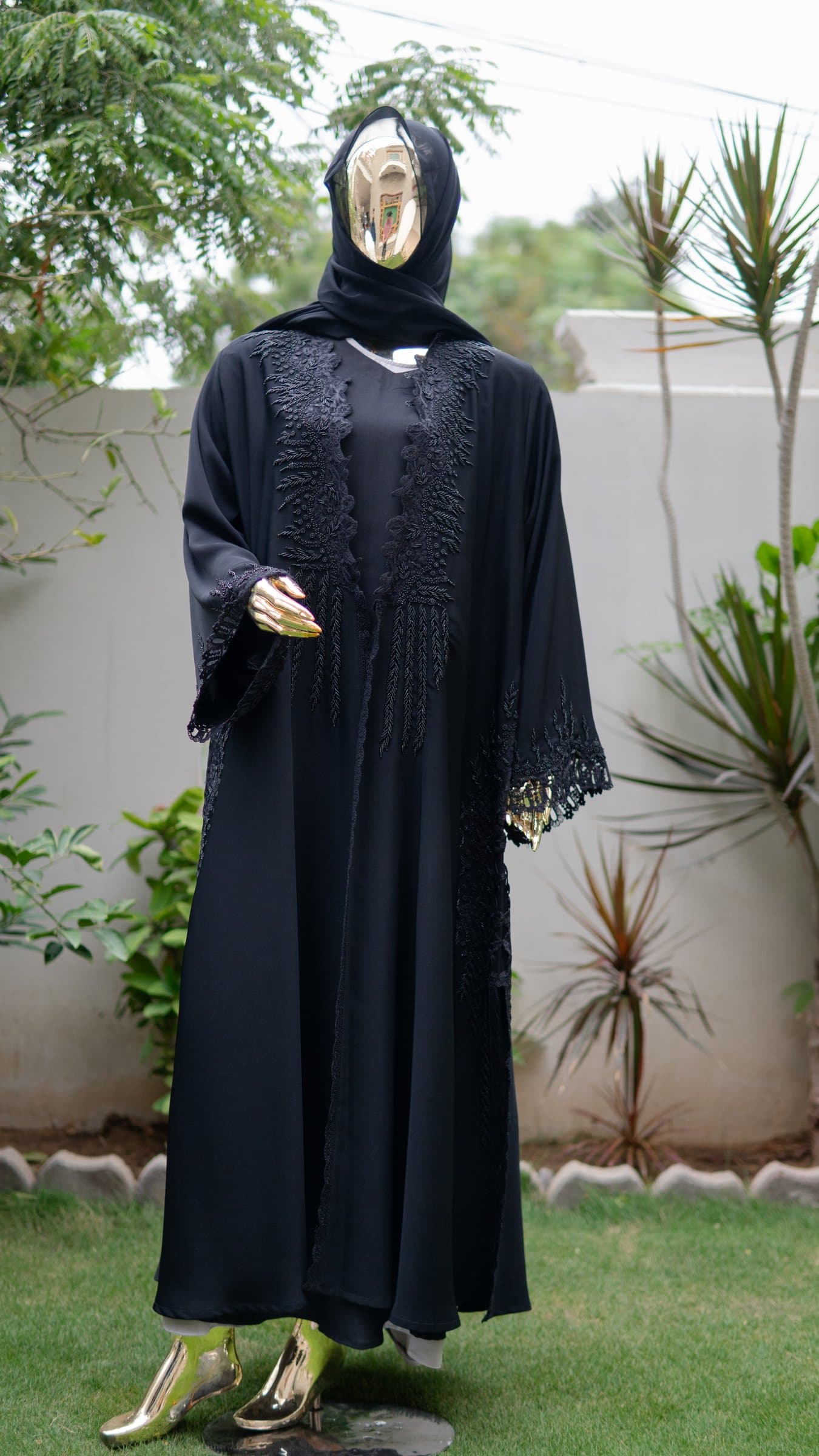 Mint Pearl Dubai Abaya — BA-122