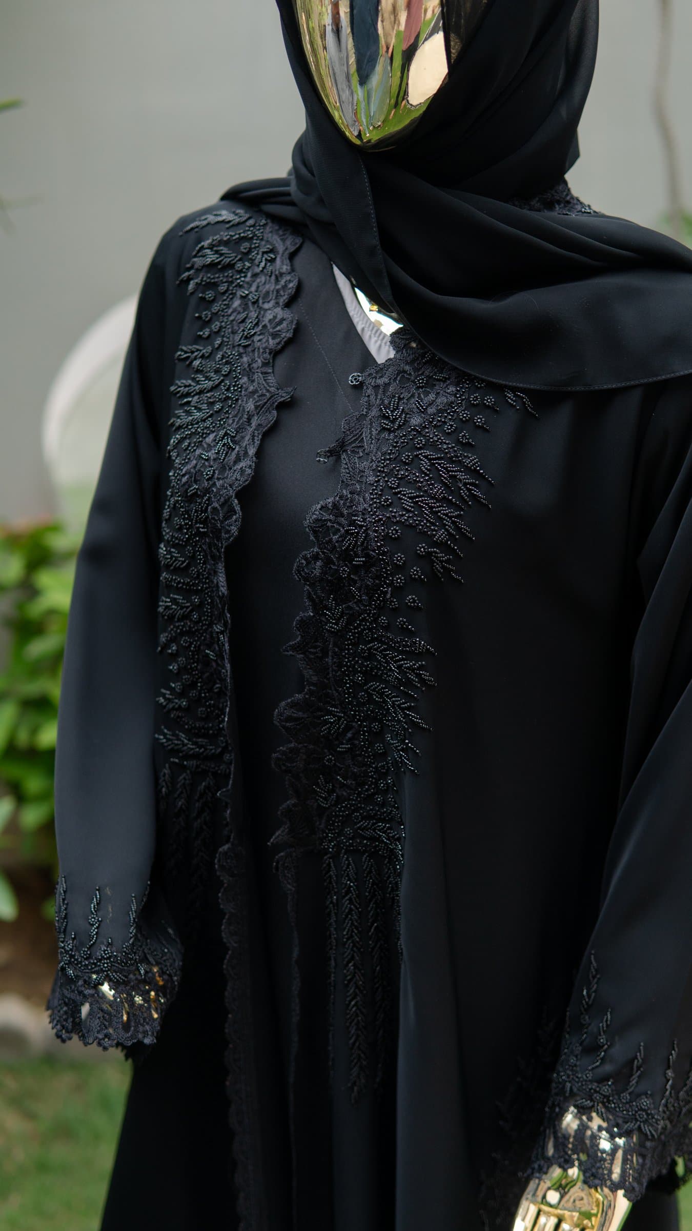 Mint Pearl Dubai Abaya — BA-122