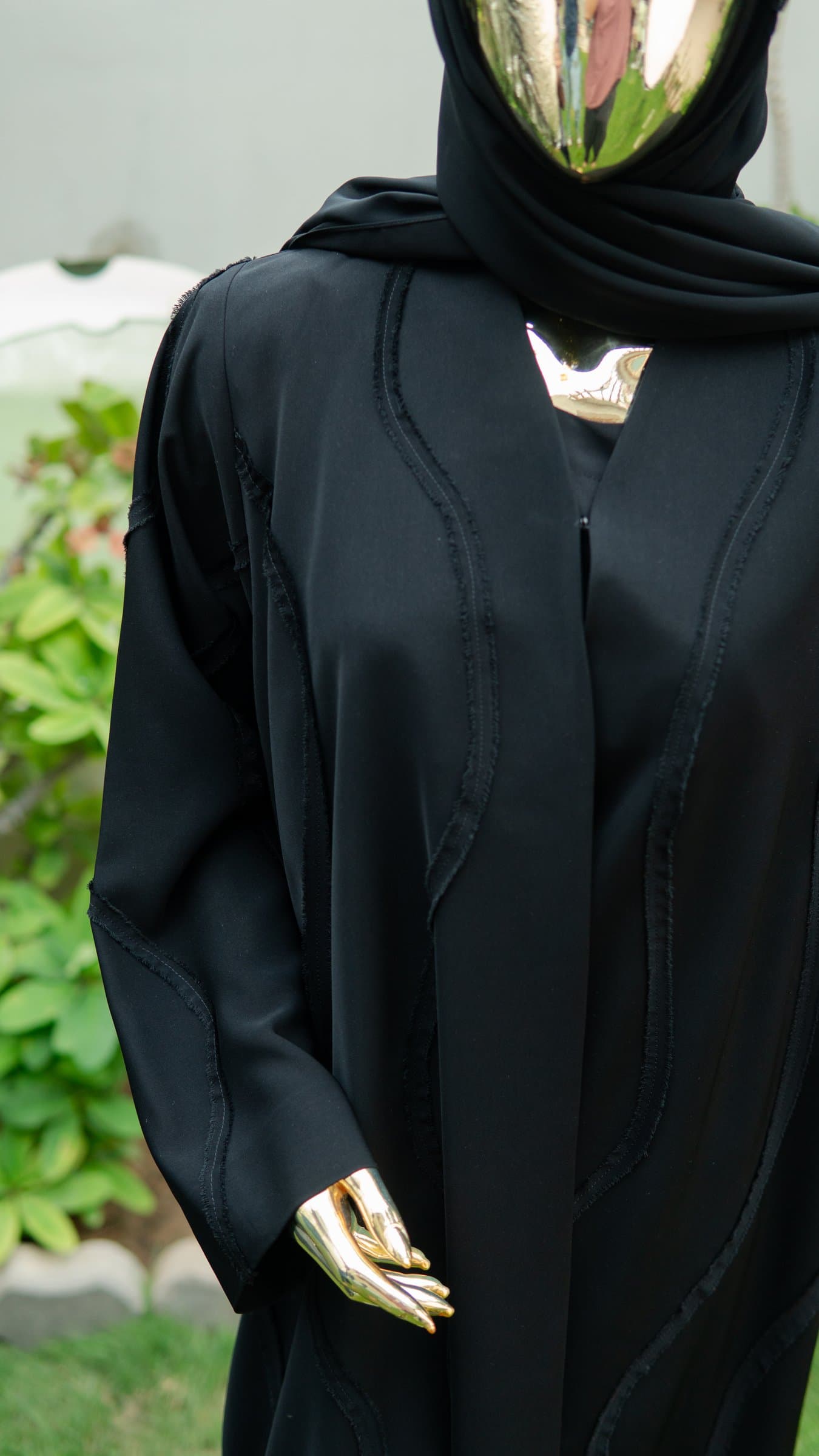 Desert Black Dubai Abaya — BA-126