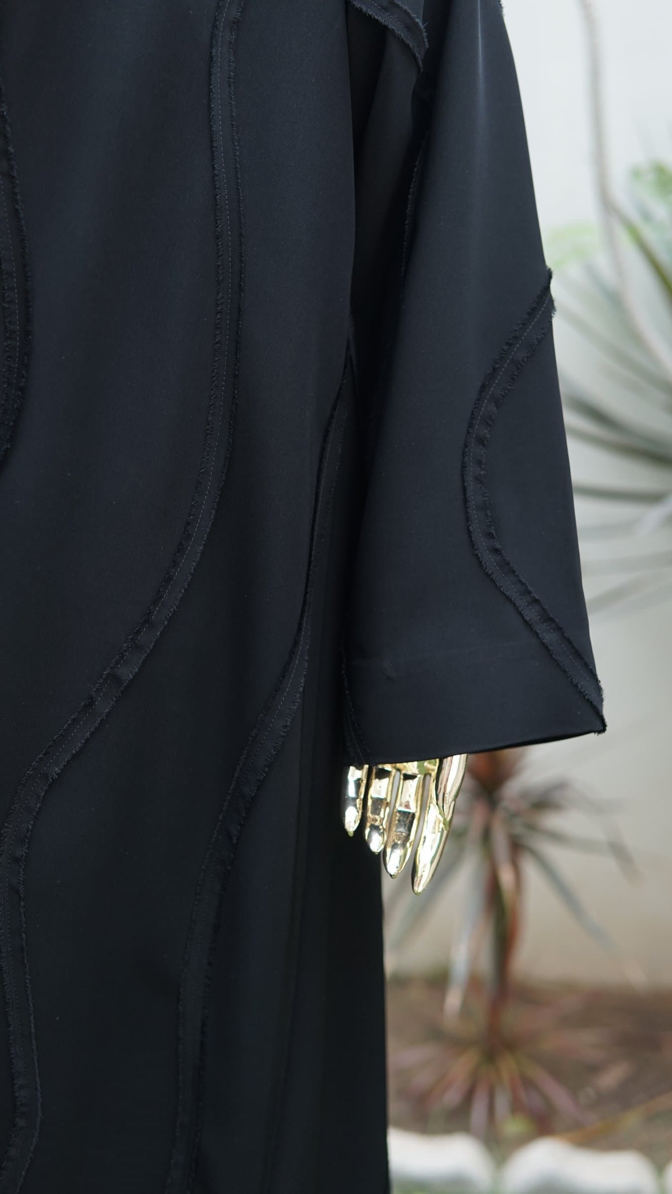 Desert Black Dubai Abaya — BA-126