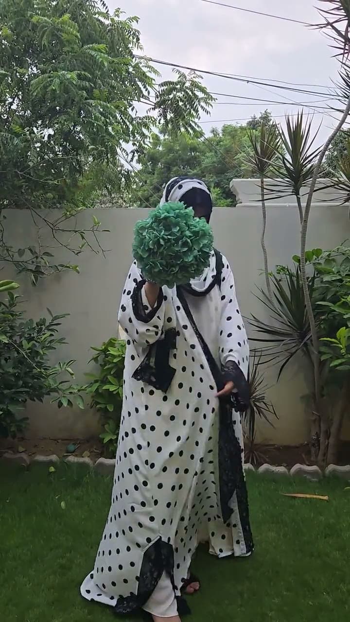 Polka Dot Abaya (with hijab), product video