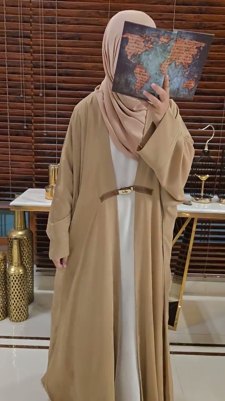 Sand Belted Abaya, product video