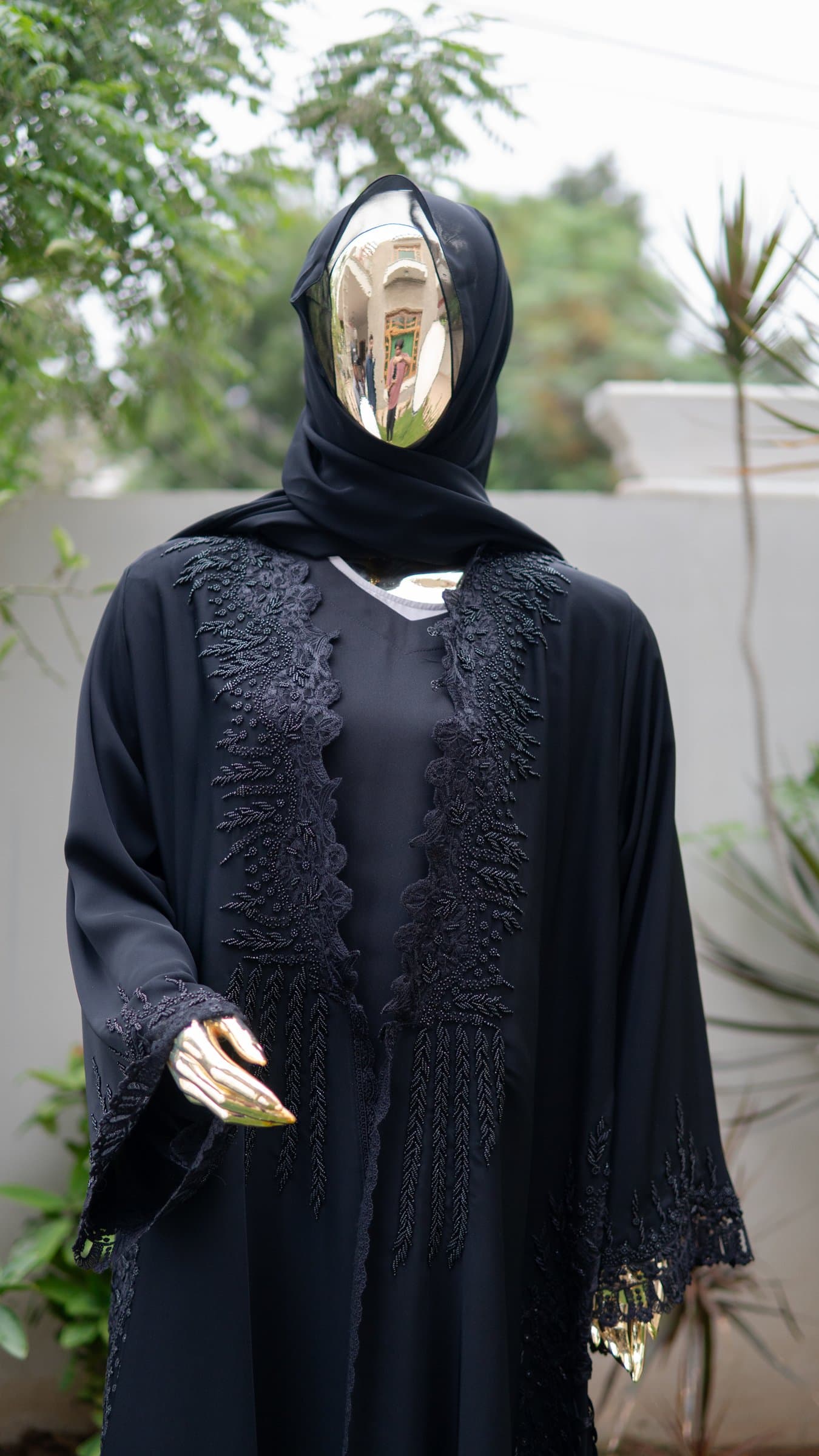 Mint Pearl Dubai Abaya — BA-122
