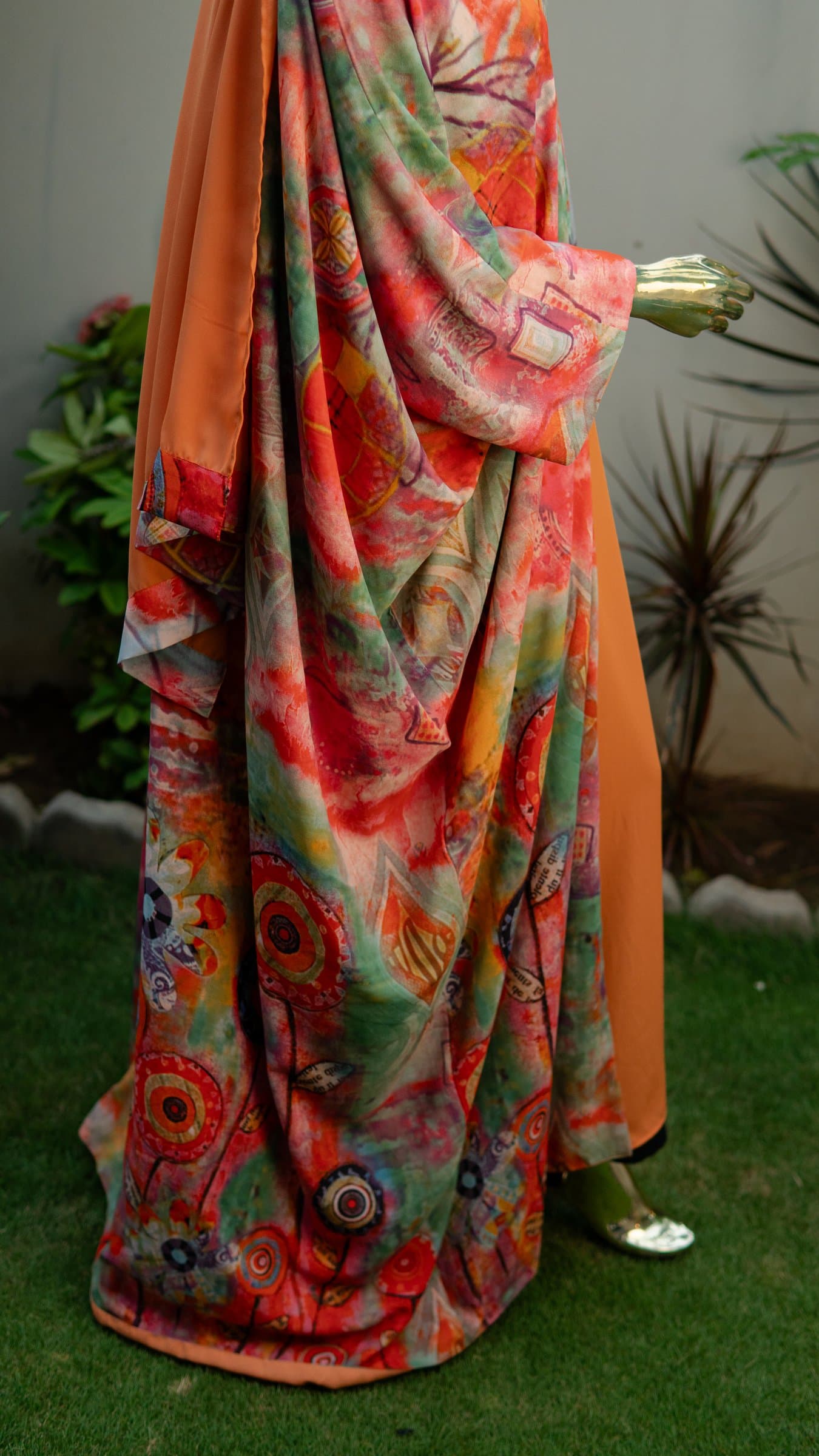 Aurora Watercolour Abaya (with hijab) — BA-106