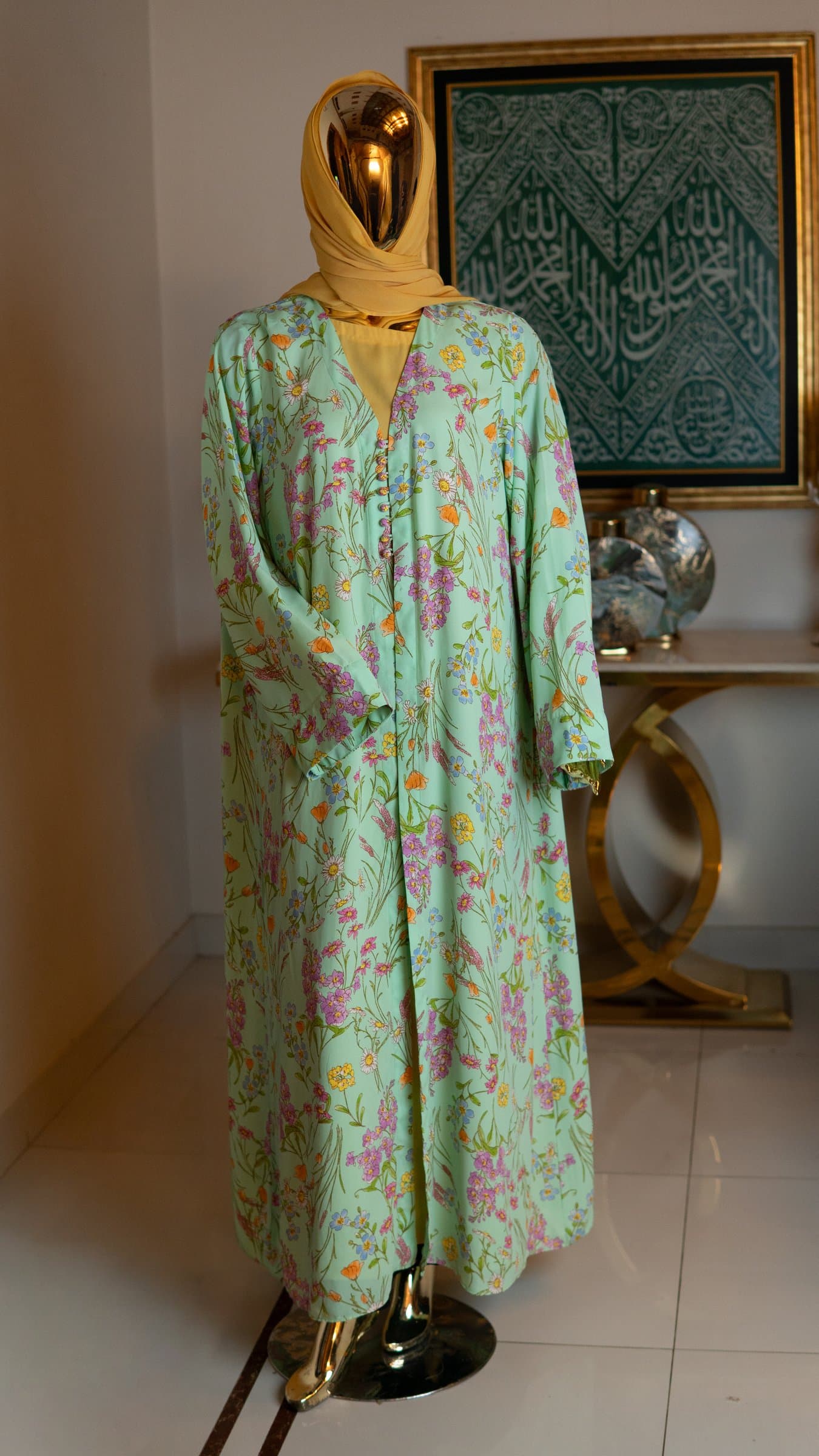 Meadow Bloom Abaya (with hijab) — BA-107