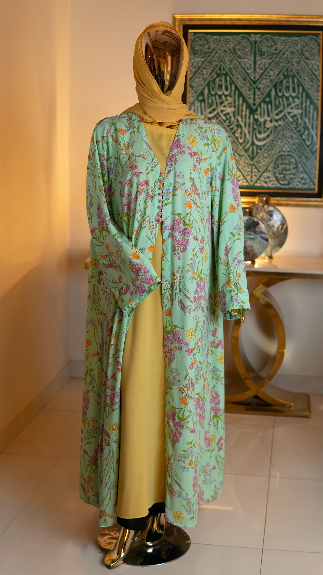 Meadow Bloom Abaya (with hijab) — BA-107